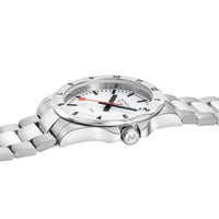 Mondaine Numeri 42mm Men's White Silver Watch