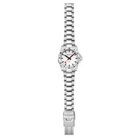 Mondaine Numeri 42mm Men's White Silver Watch