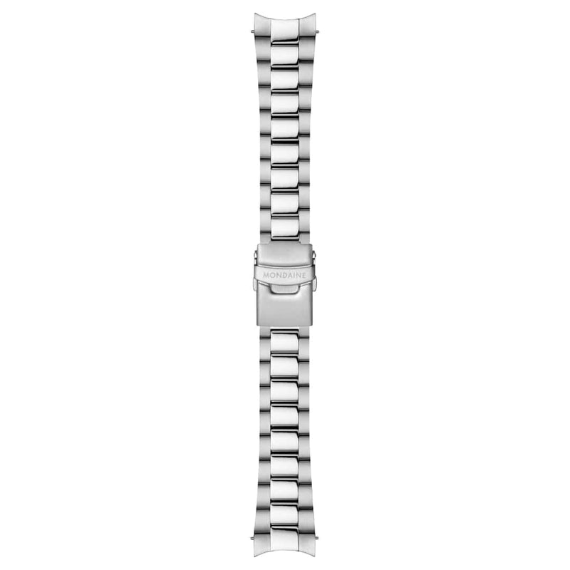 Mondaine Numeri 42mm Men's White Silver Watch