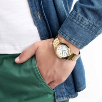 Casio Classic Men's Gold White Watch
