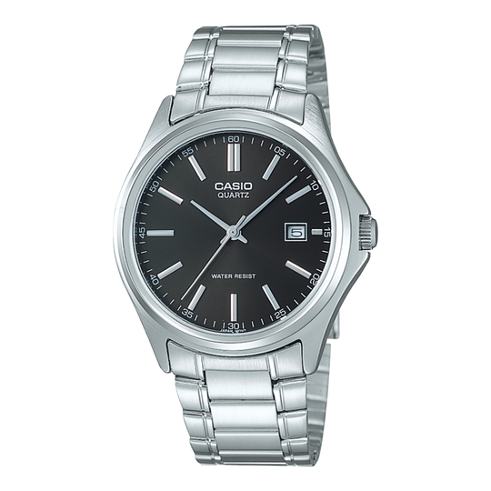 Casio Men's Black Silver Watch MTP-1183A-1ADF