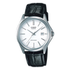 Casio Men's White Leather Quartz Watch MTP-1183E-7ADF