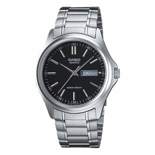 Casio Classic Unisex Black Silver Watch MTP-1239D-1ADF