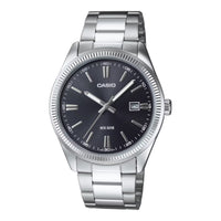 Casio Sunray Dial Unisex Black Analog Watch
