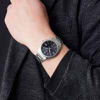 Casio Sunray Dial Unisex Black Analog Watch