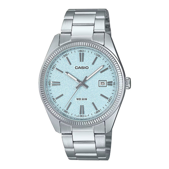 Casio Matte Men's Ice Blue Silver Watch