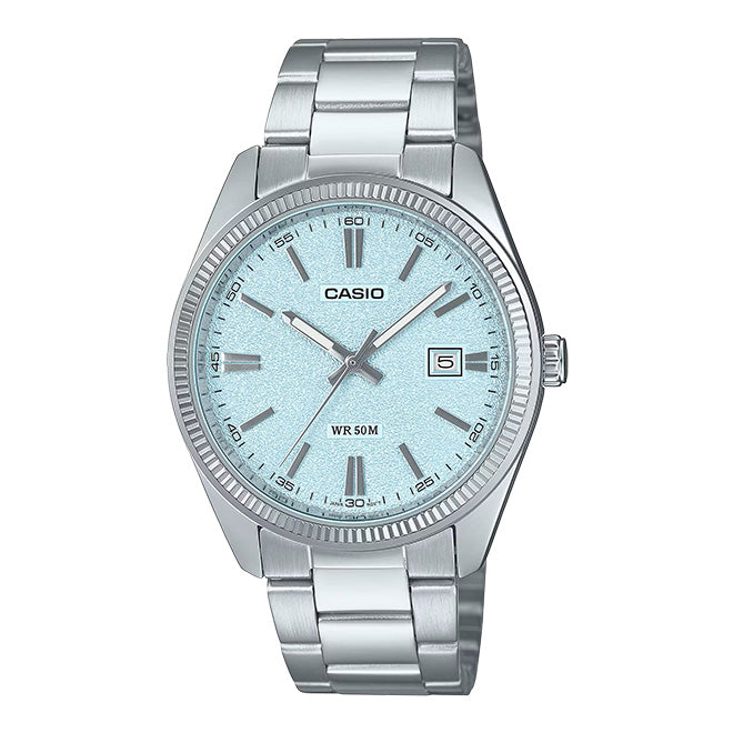 Casio Matte Men's Ice Blue Silver Watch