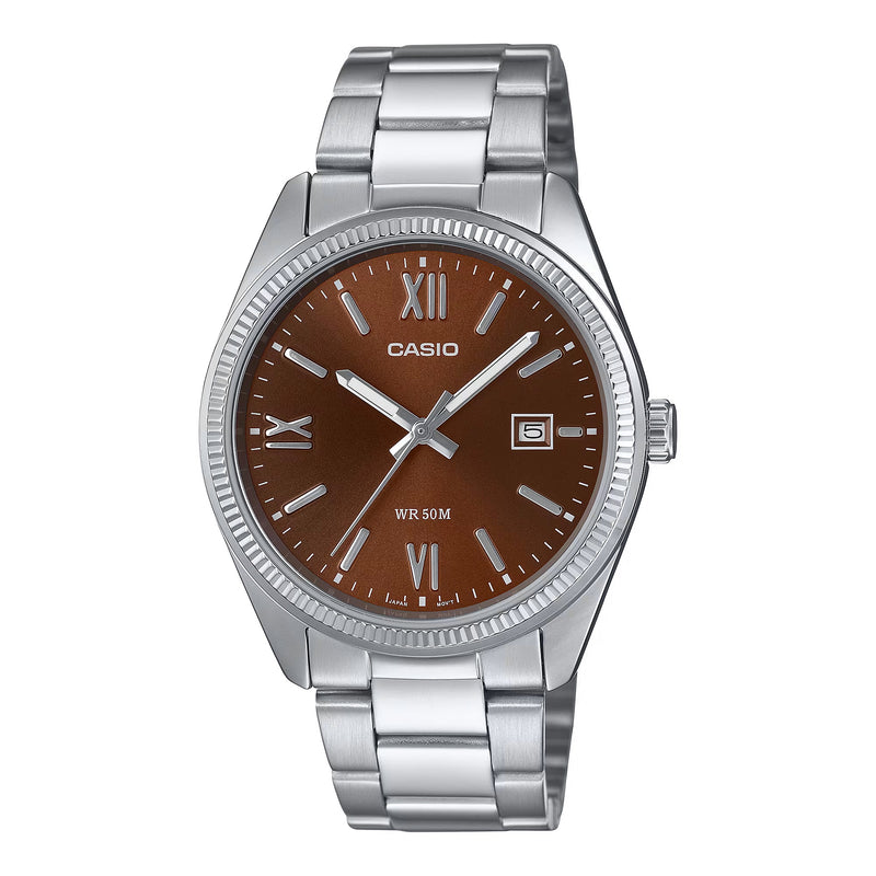 Casio Casual Unisex Brown Analogue Watch MTP-1302DD-5AVDF