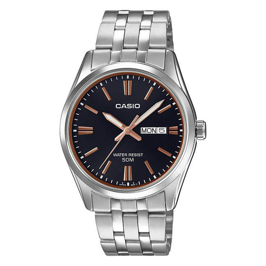Casio Enticer Men's Black Day Date Watch