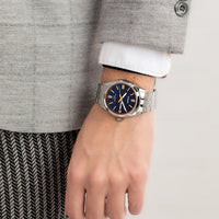 Casio Day Date Men's Blue Silver Watch
