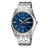 Casio Enticer Day Date Men's Blue Silver Watch