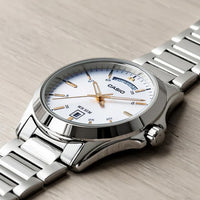 Casio Dress Day Date Men's Silver Watch