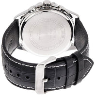 Casio Men's Black Leather Chronograph Watch