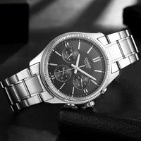 Casio Chrono Men's Black Analogue Watch MTP-1375D-1AVDF