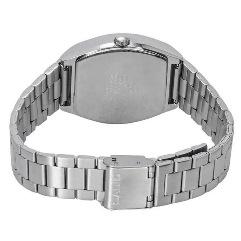 Casio Square Unisex Blue Silver Watch