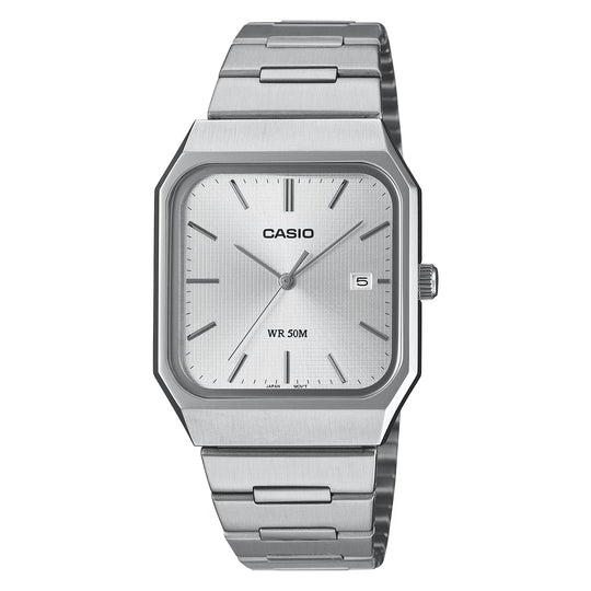 Casio Standard Unisex Silver Quartz Watch MTP-B185D-7AVDF