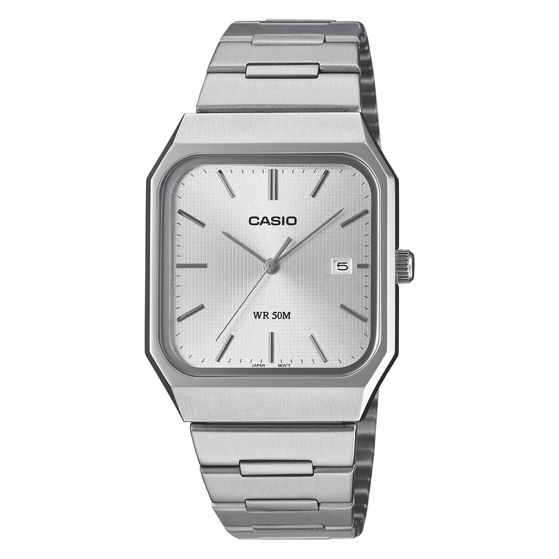 Casio Standard Unisex Silver Quartz Watch MTP-B185D-7AVDF