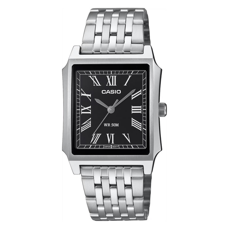 Casio Standard Unisex Black Silver Quartz Watch MTP-B190D-1BVDF