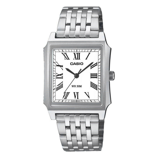 Casio Standard Unisex White Silver Quartz Watch MTP-B190D-7BVDF