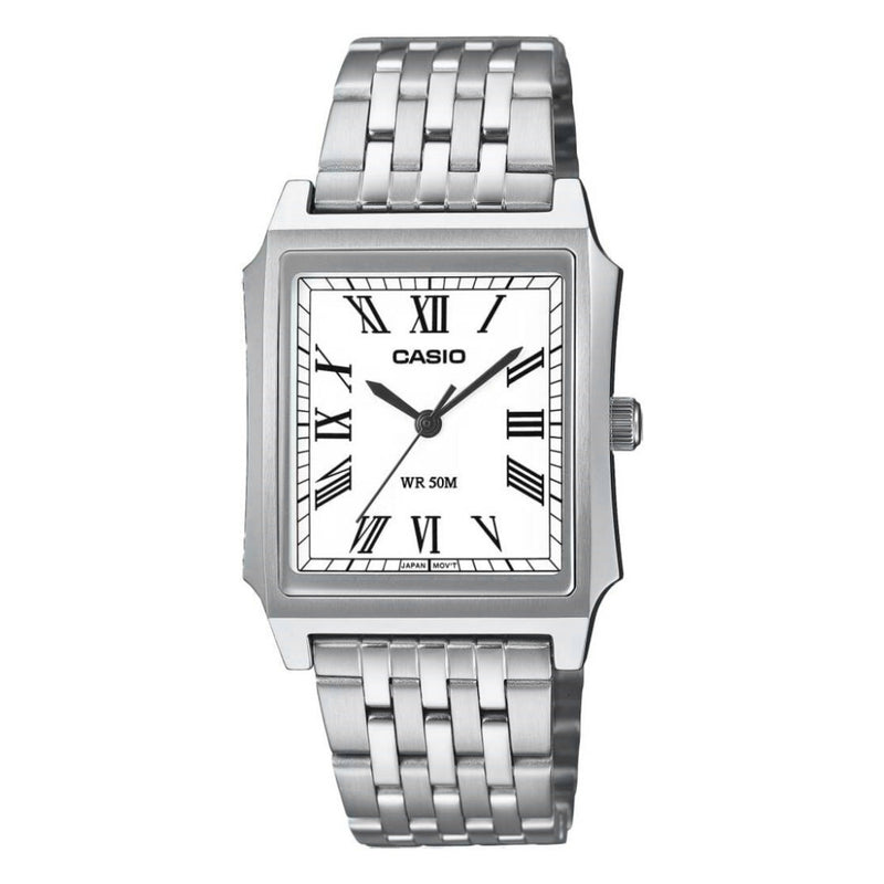 Casio Standard Unisex White Silver Quartz Watch MTP-B190D-7BVDF