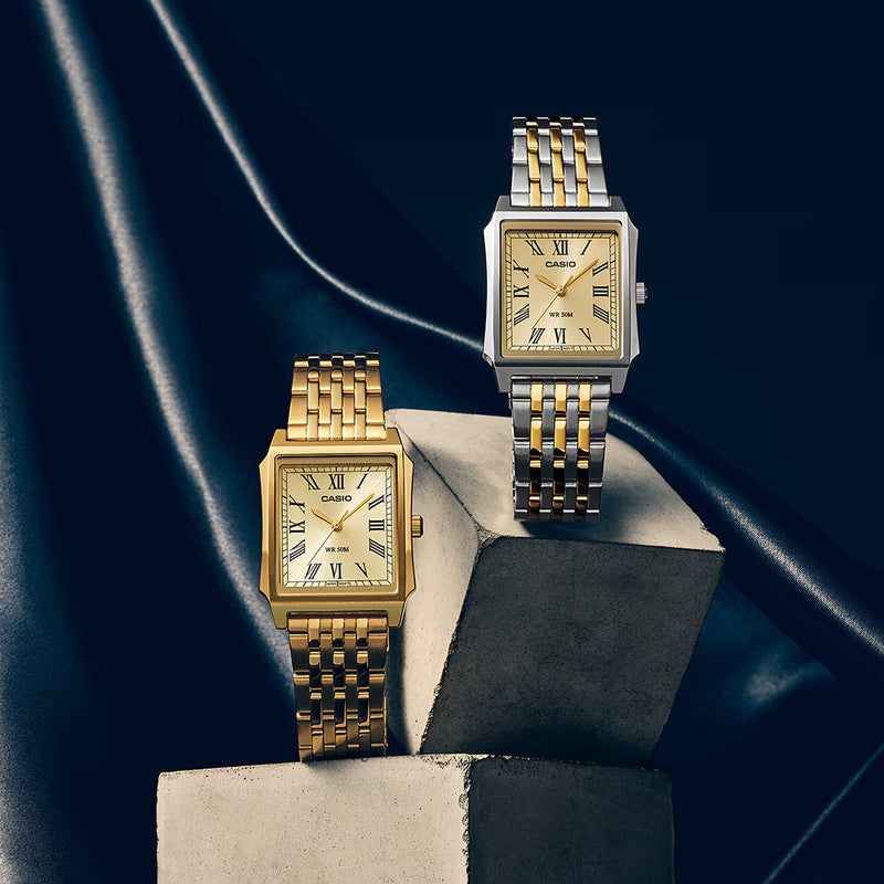 Casio Timeless Classic Men's Two-Tone Gold Bracelet Watch
