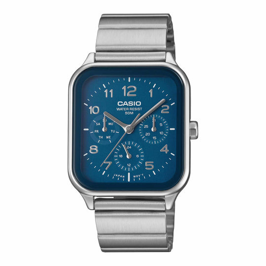 Casio Multi Dial Men's Blue Analogue Square Watch