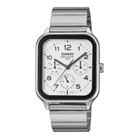 Casio Multi Dial Men's Black White Analogue Square Watch