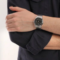 Casio Classic Men's Black Analogue Watch MTP-V002D-1BUDF