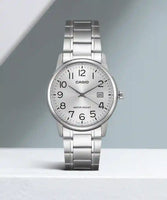 Casio Classic Men's Silver Analogue Watch MTP-V002D-7BUDF