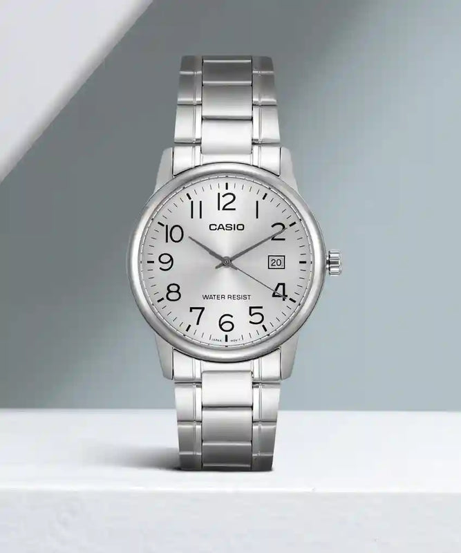 Casio Classic Men's Silver Analogue Watch MTP-V002D-7BUDF