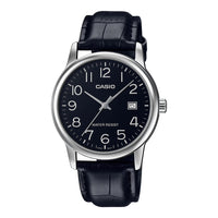 Casio Dress Date Men's Silver Black Analogue Watch