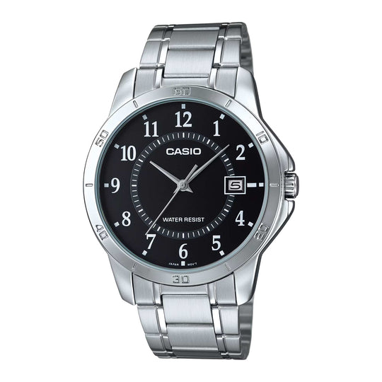 Casio Classic Date Men's Silver Black Analogue Watch