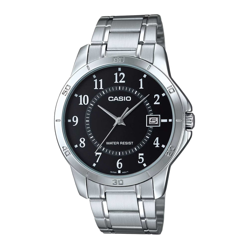 Casio Classic Date Men's Silver Black Analogue Watch