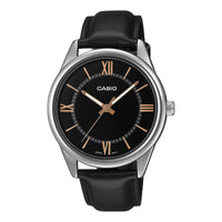 Casio Dress Men's Silver Black Analogue Watch