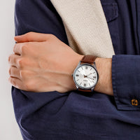 Casio Classic Men's Brown Leather Analogue Watch MTP-V005L-7B5UDF