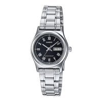 Casio Standard Men's Black Silver Analogue Watch MTP-V006D-1BUDF