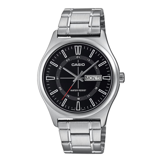 Casio Classic Men's Black Silver Analogue Watch MTP-V006D-1CUDF