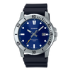Casio Sporty Date Men's Silver Blue Analogue Watch