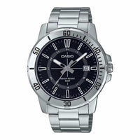 Casio Sporty Date Men's Silver Black Analogue Watch