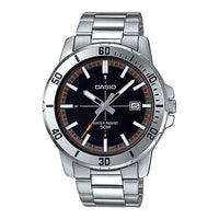 Casio Enticer Link Bracelet Men's Black Watch