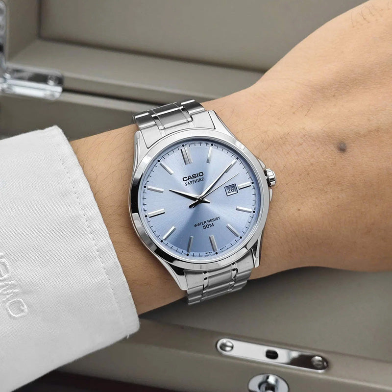 Casio Classic Date Men's Ice Blue Watch