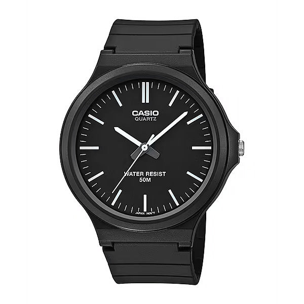 Casio Standard Men's Black Analogue Watch MW-240-1EVDF