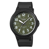 Casio Standard Men's Green Analogue Watch MW-240-3BVDF