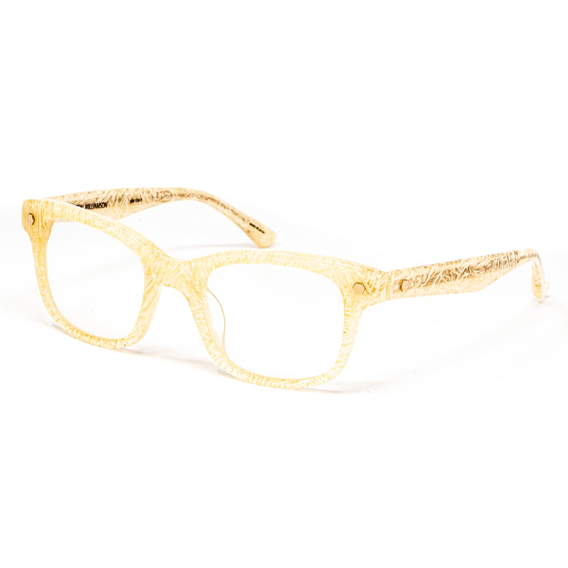 Matthew Williamson x Linda Farrow Marbled Yellow Eyeglasses MW118C2OPT