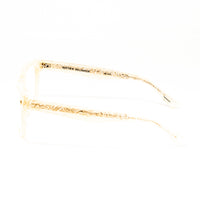 Matthew Williamson x Linda Farrow Marbled Yellow Eyeglasses MW118C2OPT