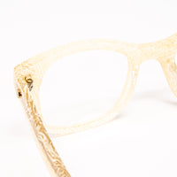 Matthew Williamson x Linda Farrow Marbled Yellow Eyeglasses MW118C2OPT