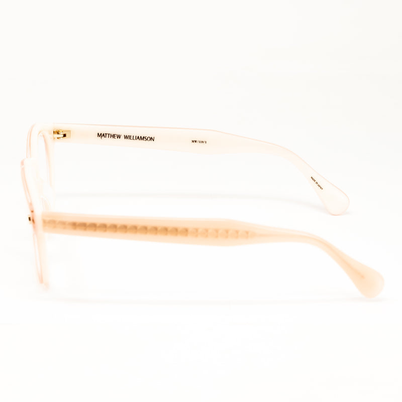 Matthew Williamson x Linda Farrow Pink Blush Eyeglasses MW119C1OPT
