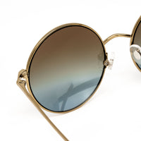 Matthew Williamson x Linda Farrow Gold Round Sunglasses MW121C4SUN