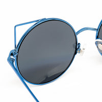 Matthew Williamson x Linda Farrow Blue Cat-eye Sunglasses MW122C13SUN