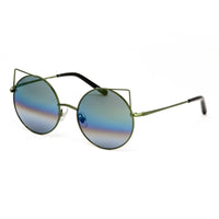 Matthew Williamson x Linda Farrow Green Cat-eye Sunglasses MW122C16SUN